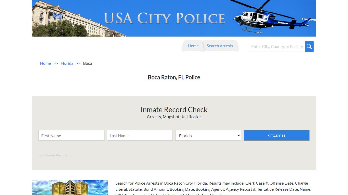 Boca Raton, FL Police | Jail Records